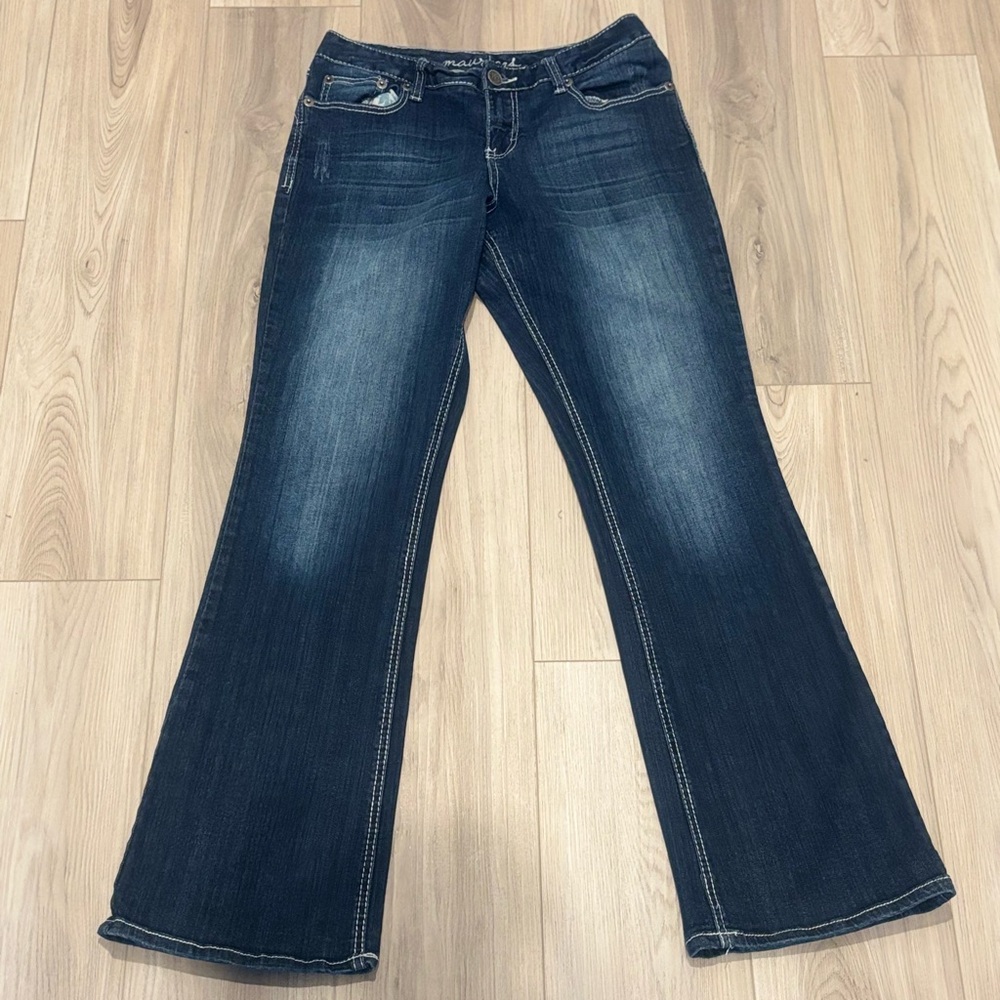 Maurices Dark Blue Flare Jeans